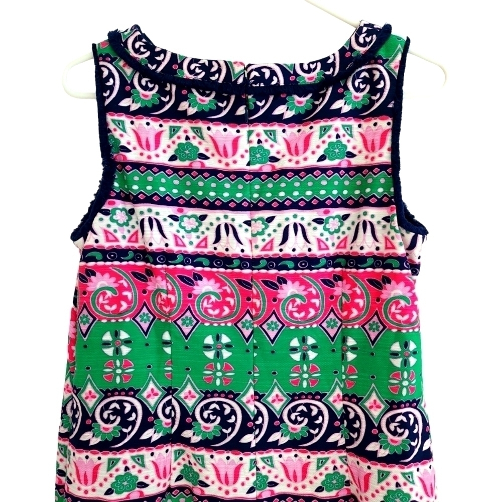 TALBOTS Pink Green Shift Dress - Picture 5 of 9